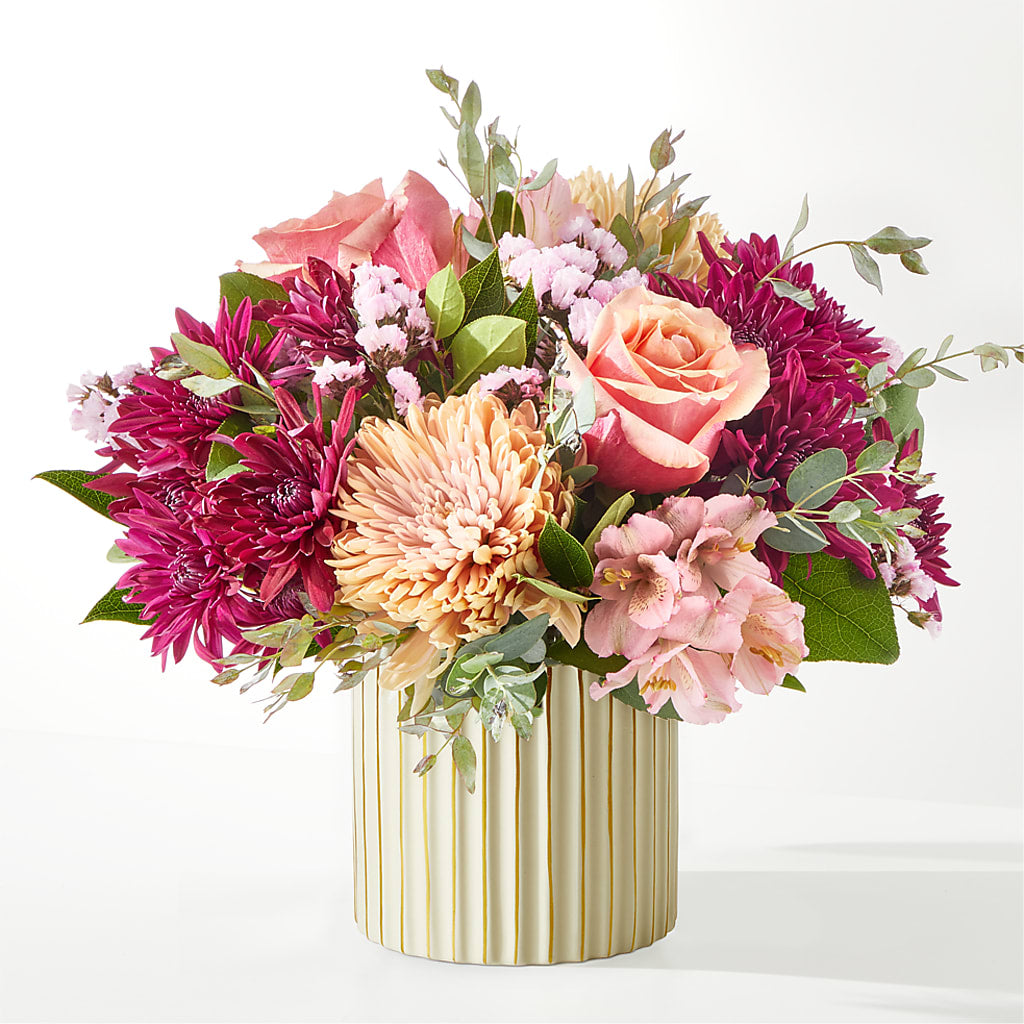Berry Cobbler Bouquet with Ivory Vase –  Blossom Shop, Traverse City MI