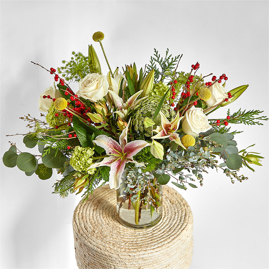 Berry & Bright Bouquet –  Blossom Shop, Traverse City MI
