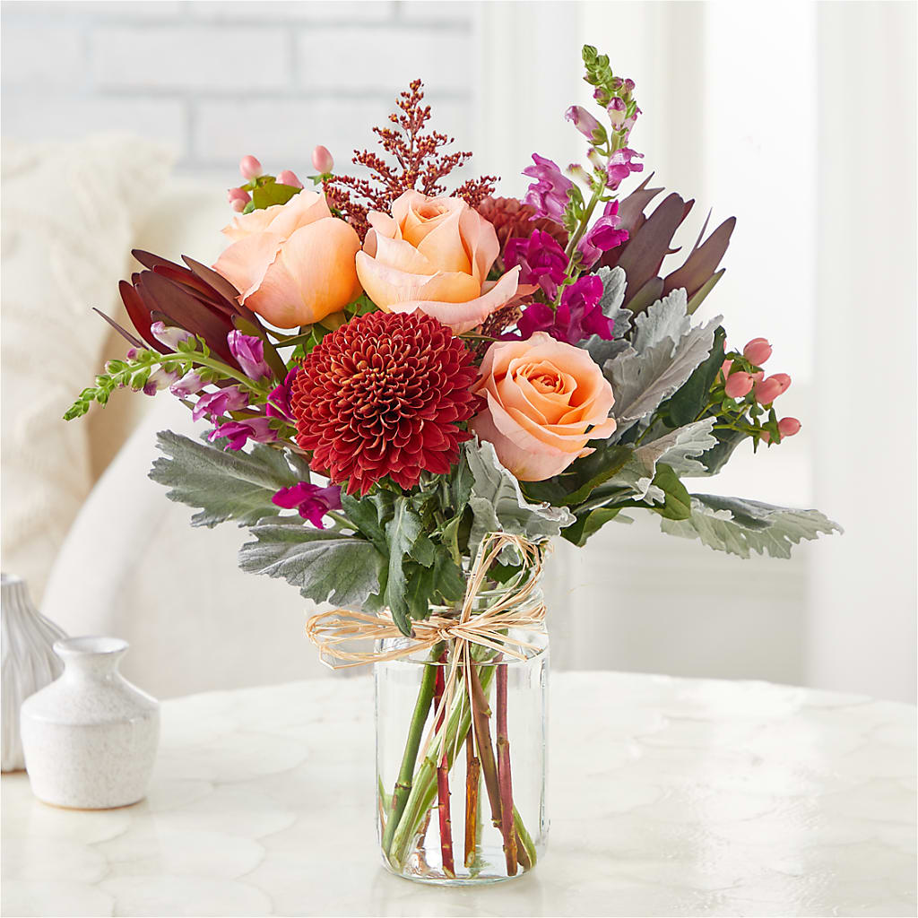Moody Hues Bouquet –  Blossom Shop, Traverse City MI