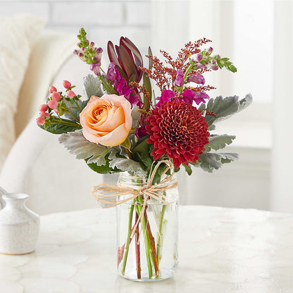 Moody Hues Bouquet –  Blossom Shop, Traverse City MI