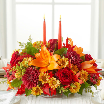 Autumn's Embrace Centerpiece –  Blossom Shop, Traverse City MI