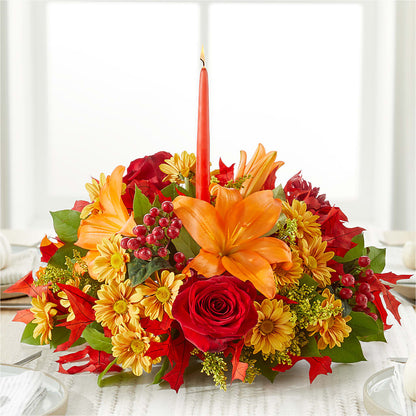 Autumn's Embrace Centerpiece –  Blossom Shop, Traverse City MI