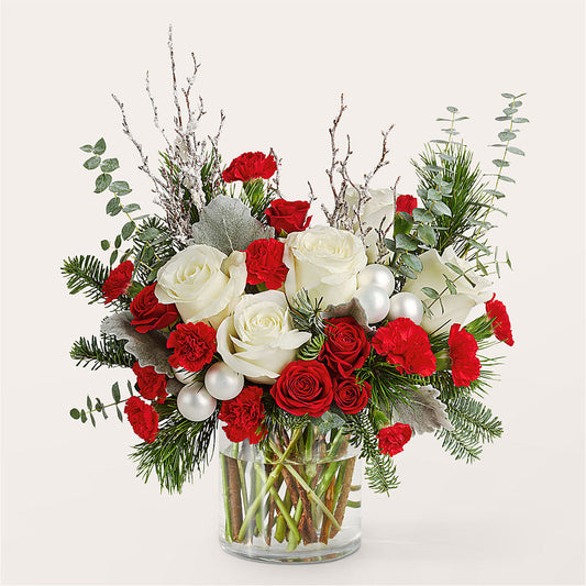 Trimming the Tree Bouquet –  Blossom Shop, Traverse City MI