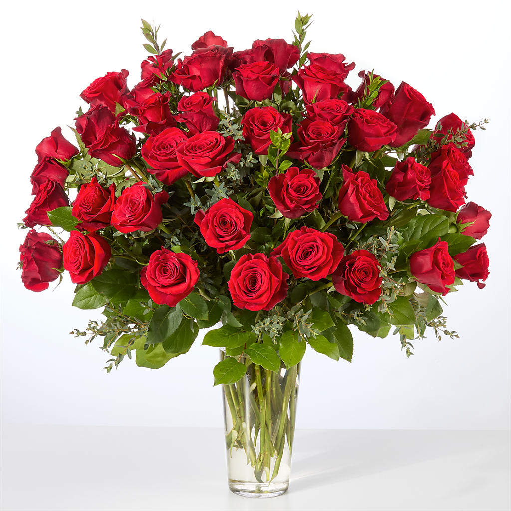 Forever Yours Fifty Stem Red Rose Bouquet –  Blossom Shop, Traverse City MI