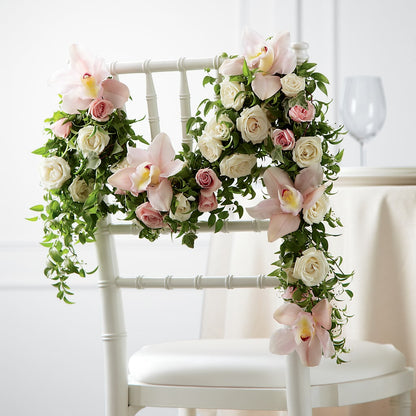 Orchid Rose Chair Décor –  Blossom Shop, Traverse City MI