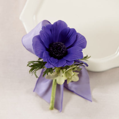 Purple Passion Boutonniere –  Blossom Shop, Traverse City MI