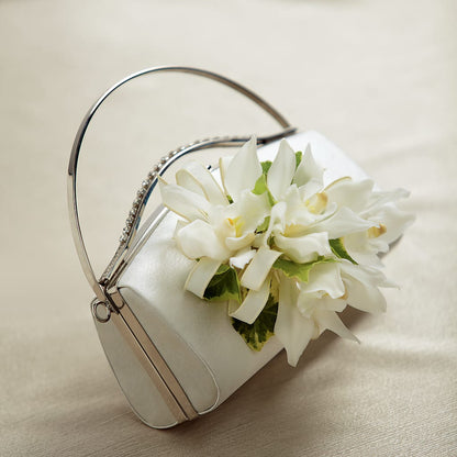 White Purse Decor –  Blossom Shop, Traverse City MI